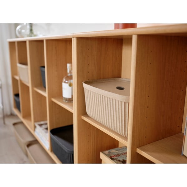 Jasnobrązowe pojemniki zestaw 2 szt. z pokrywką 32x23x20,5 cm Pulp – Zone-image-4