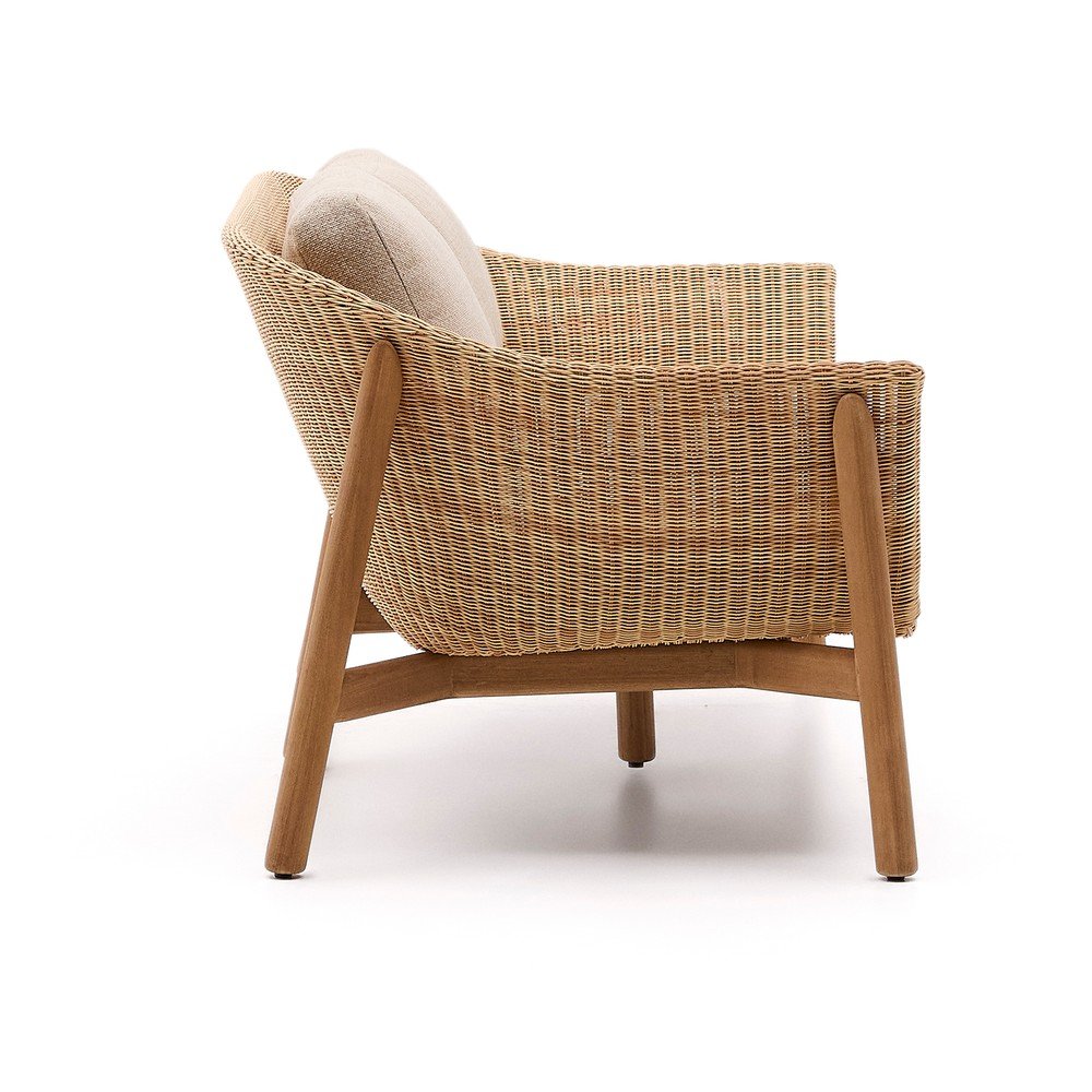 Beżowa/w naturalnym kolorze tapicerowana sofa ogrodowa Galea – Kave Home (zdjęcie 5)