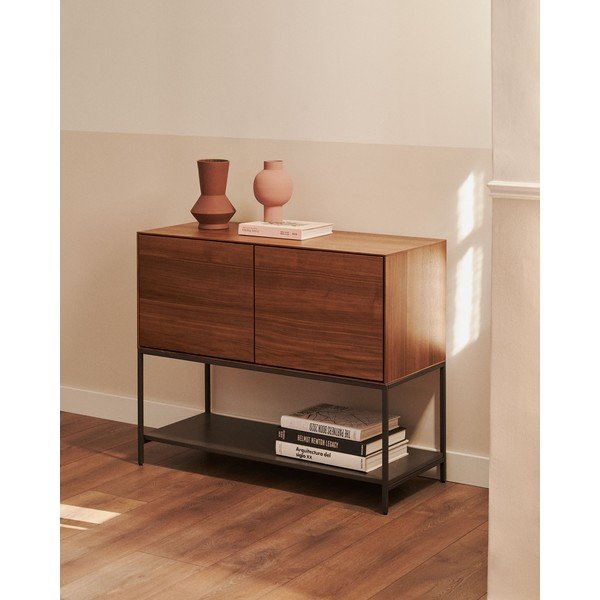 Niska komoda w dekorze orzecha 97,5x80 cm Vedrana – Kave Home-image-1