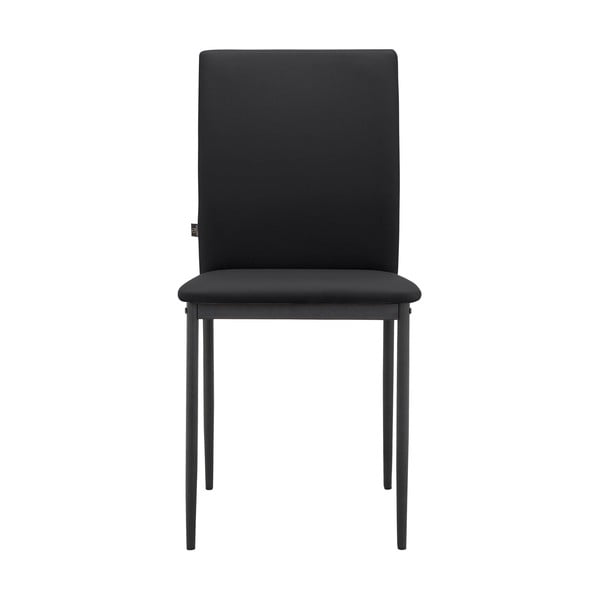 Czarne krzesła z imitacji skóry zestaw 2 szt. Pavia – Støraa-image-1