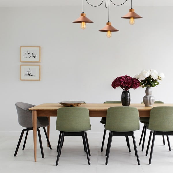 Lampa wisząca w kolorze miedzi z metalowym kloszem ø 114 cm Manavgat – Opviq lights-image-1