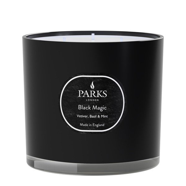 Świeczka o zapachu wetiwerii, bazylii i mięty Parks Candles London Black Magic, 56 h