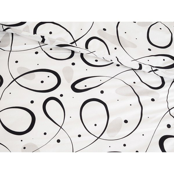 Czarno-biała krepowa pościel jednoosobowa 140x200 cm Top Class – B.E.S.-image-3