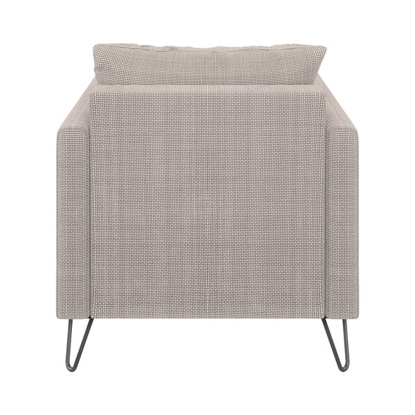 Jasnobrązowy fotel z tkaniny szenilowej Freya – Ropez-image-2