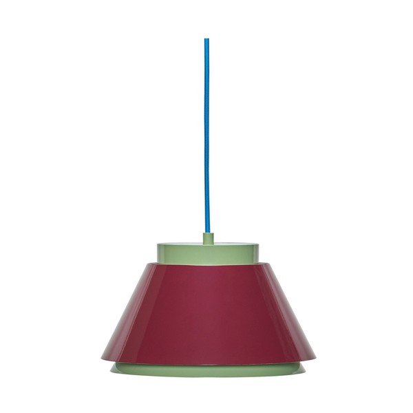Czerwona/zielona metalowa lampa wisząca ø 25 cm Remi – Hübsch