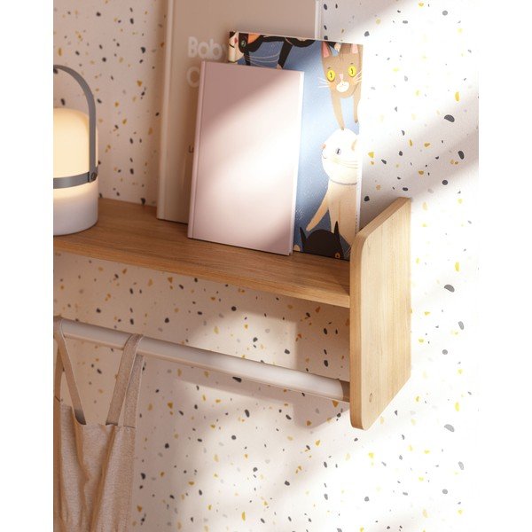 Dziecięcy wieszak ścienny z litego drewna sosnowego w naturalnym kolorze 52,5x20 cm Florentina – Kave Home-image-3