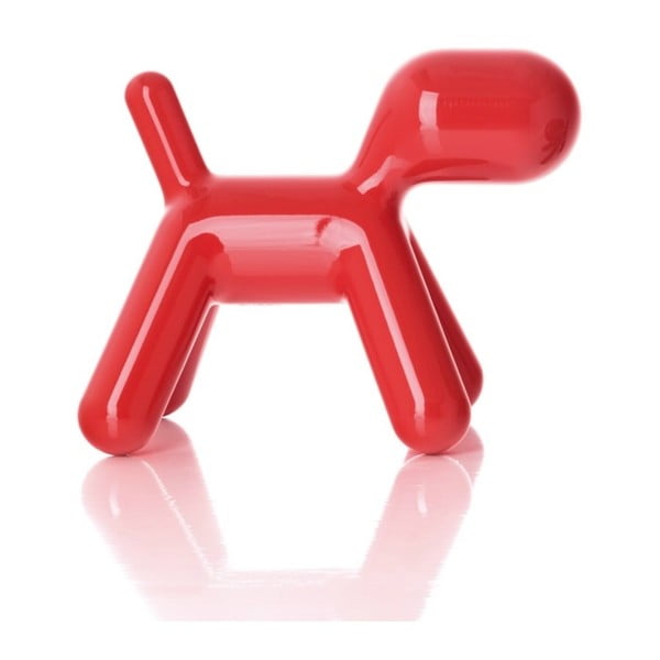 Krzesło Puppy czerwone błyszczące, 43 cm
