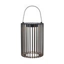 Czarny zewnętrzny lampion solarny LED na USB (wysokość 54 cm) Cavia – Markslöjd