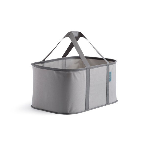 Szary tekstylny kosz na pranie składany 35 l Duo – Joseph Joseph