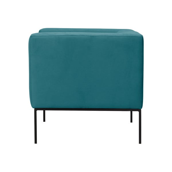 Turkusowy fotel z metalowymi nogami Windsor & Co Sofas Neptune-image-3
