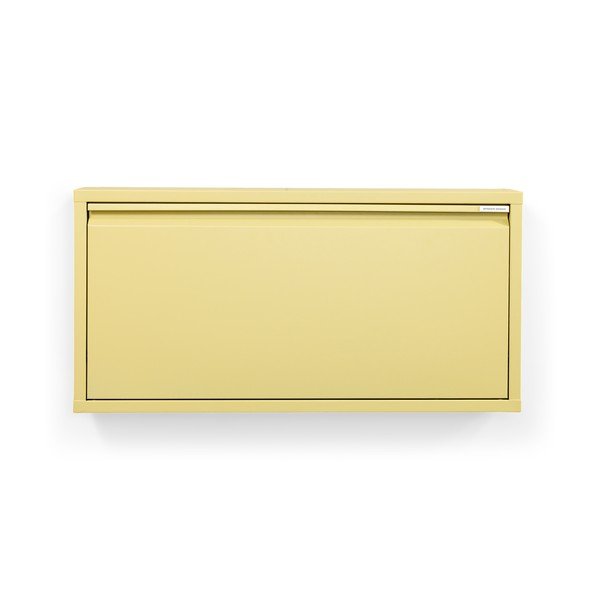Jasnożółta stalowa uchylna/wisząca szafka na buty 75x37,5x12,5 cm Billy – Spinder Design-image-4