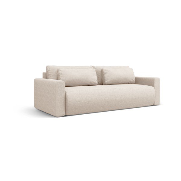 Beżowa rozkładana sofa ze schowkiem 238 cm Belfast – Cosmopolitan Design-image-1