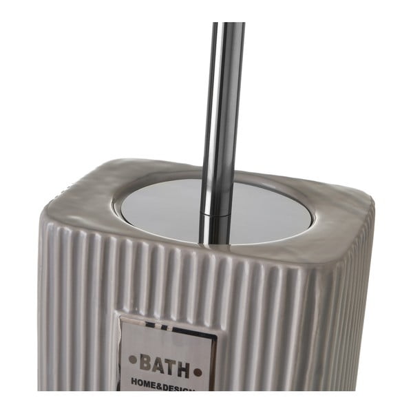 Szara ceramiczna szczotka do WC Griso – Casa Selección-image-3