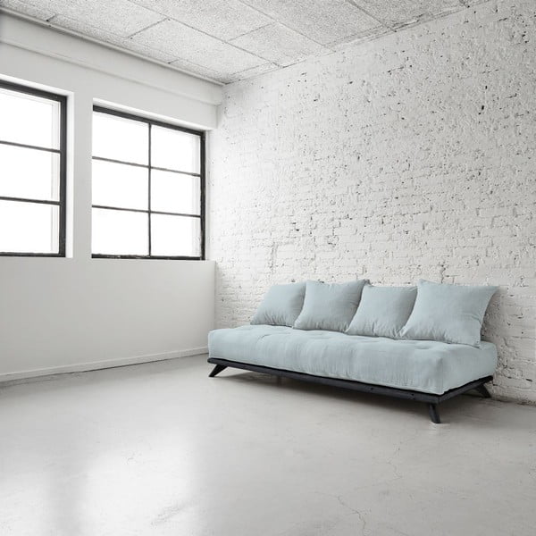 Sofa Senza Black/Sky Blue-image-1