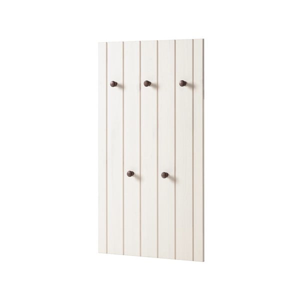 Biały zestaw do przedpokoju z litego drewna sosnowego 55x100x2 cm Anita – Støraa-image-1