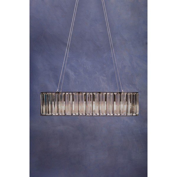 Metalowa lampa wisząca ze szklanym kloszem Akiko – Premier Housewares-image-2