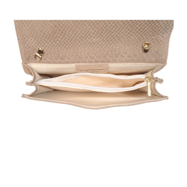Skórzana kopertówka New Beige-image-1
