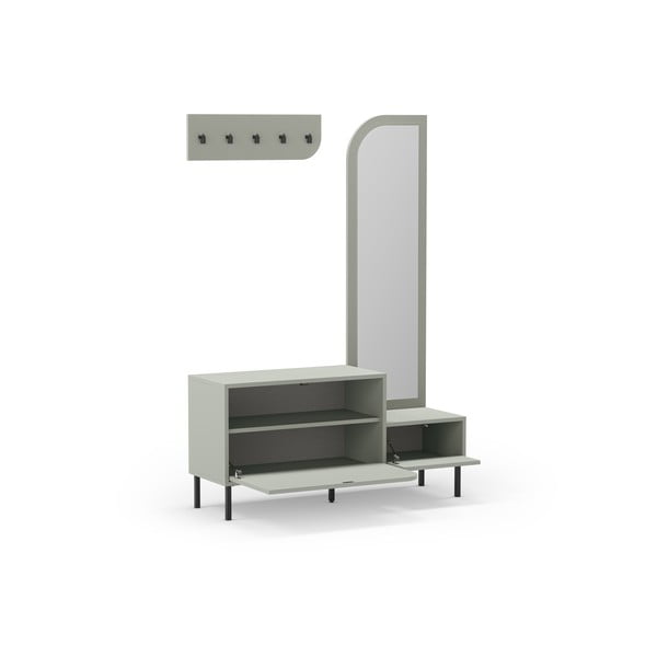 Zielonoszary zestaw do przedpokoju Bea – Marckeric-image-4