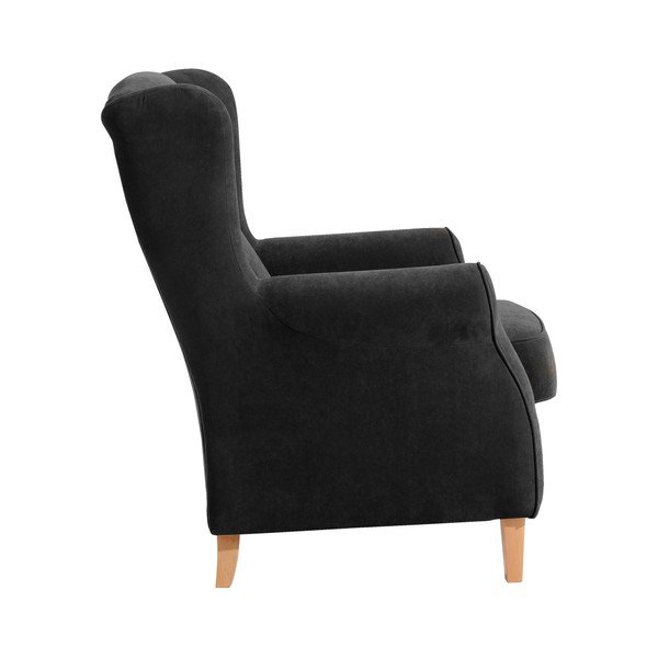 Czarny fotel Max Winzer Lorris-image-2