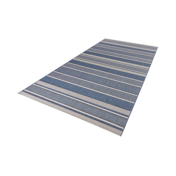 Niebieski chodnik odpowiedni na zewnątrz NORTHRUGS Strap, 80x200 cm-image-1