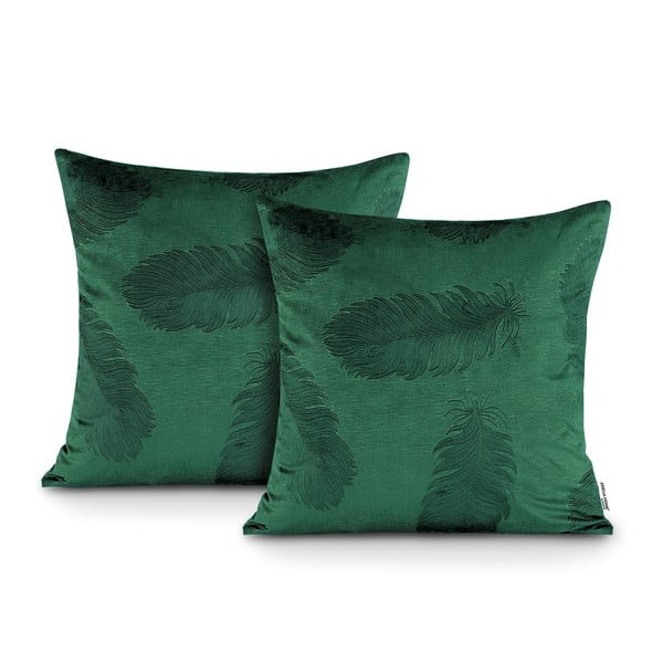 Poszewki na poduszki zestaw 2 szt. 45x45 cm Velvet Peacock – AmeliaHome-image-1