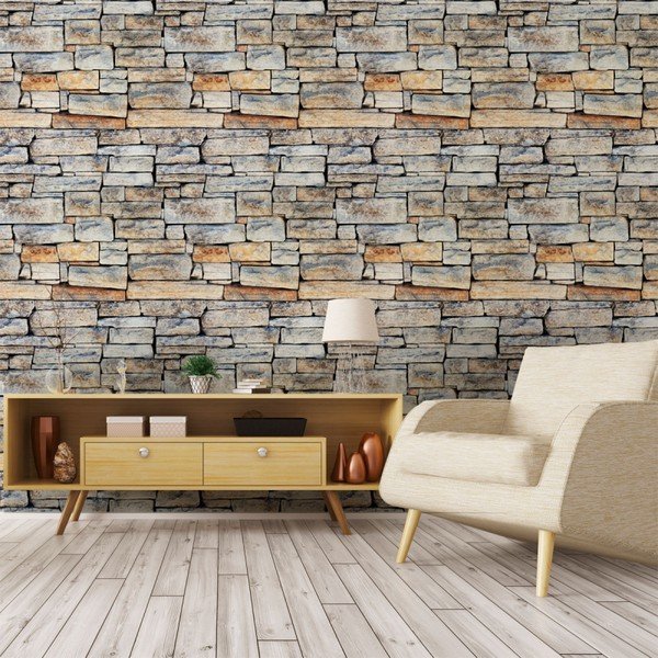 Naklejka ścienna Ambiance Wall Decal Materials Stones of Carthage, 40x40 cm-image-1