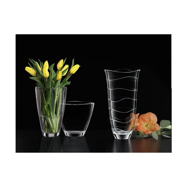 Wazon ze szkła kryształowego Nachtmann Carré, wys. 25 cm-image-2