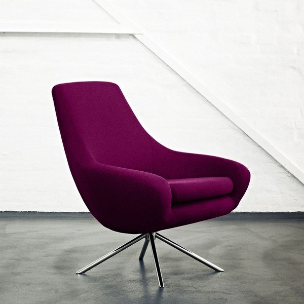 Fioletowy fotel Softline Noomi-image-1