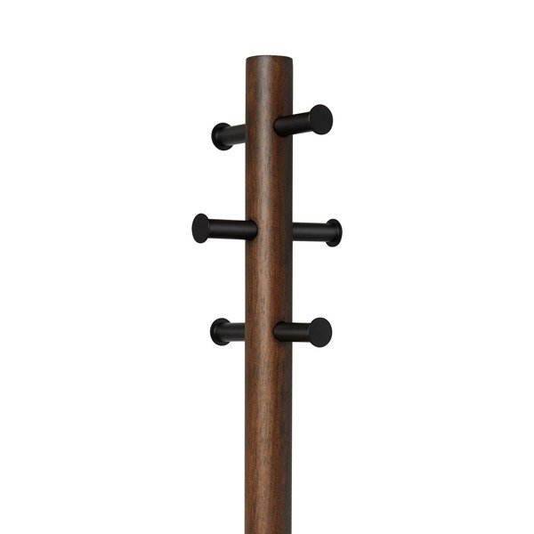 Czarny wieszak z drewna kauczukowego Pillar – Umbra-image-4