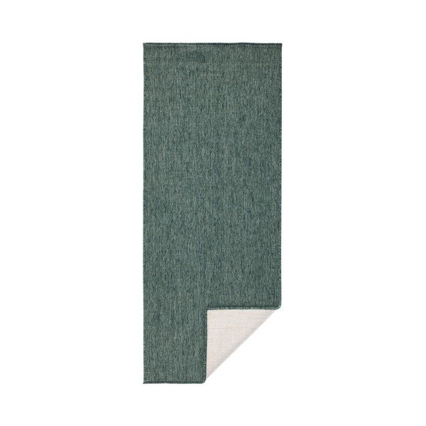 Ciemnozielony chodnik dwustronny odpowiedni na zewnątrz Bougari Bougari Miami, 80x350 cm-image-3