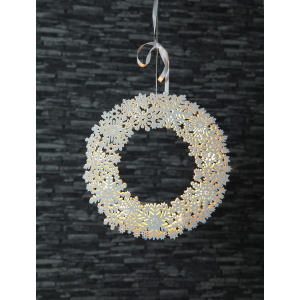 Biała dekoracja świetlna LED Star Trading Snowflake, ⌀ 45 cm