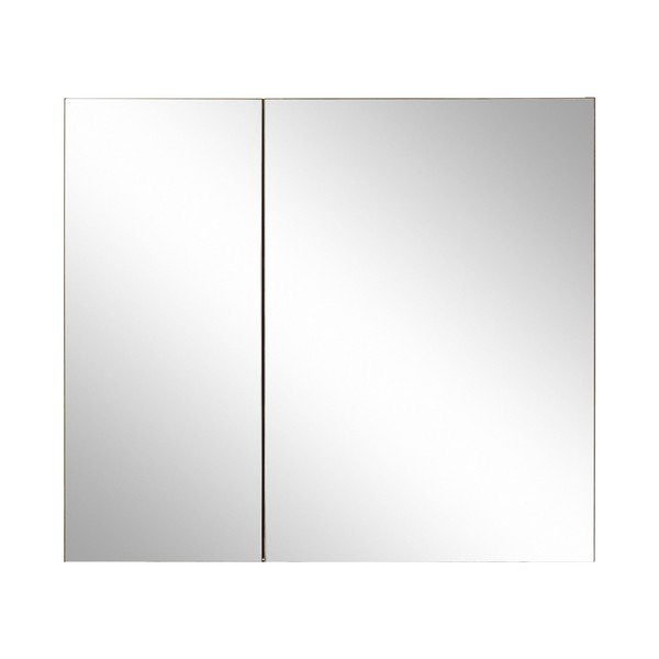 Wisząca szafka łazienkowa z lustrem w dekorze dębu 80x70 cm Wisla – Støraa-image-1