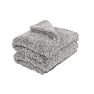 Pluszowy koc w kolorze taupe Tiseco Home Studio Teddy, 130x170 cm