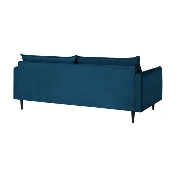 Ciemnoniebieska aksamitna sofa 203 cm Juli – Ropez-image-3