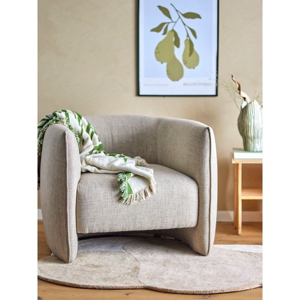 Beżowy fotel Bacio – Bloomingville-image-1