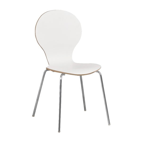 Białe krzesło do jadalni Rowico Fusion