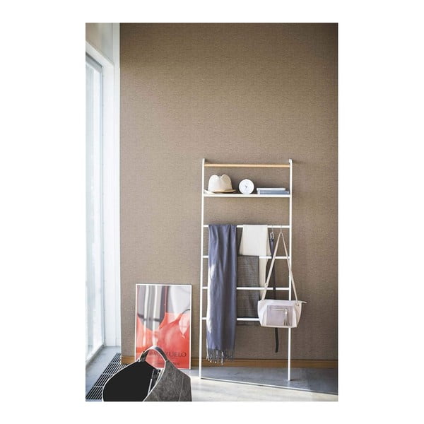Biały wieszak z półką YAMAZAKI Tower Ladder-image-2