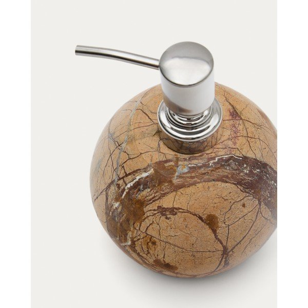 Marmurowy dozownik do mydła w naturalnym kolorze 200 ml Spalsh – Kave Home-image-3