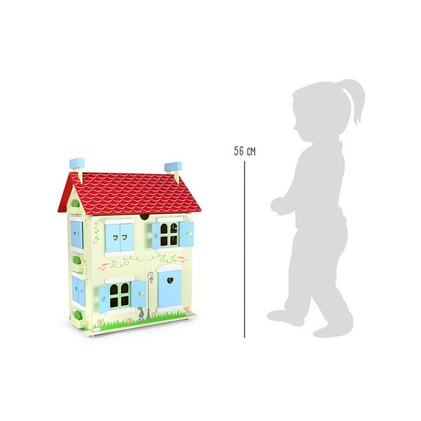 Drewniany domek dla lalek ze zdejmowanym dachem Legler Doll-image-1