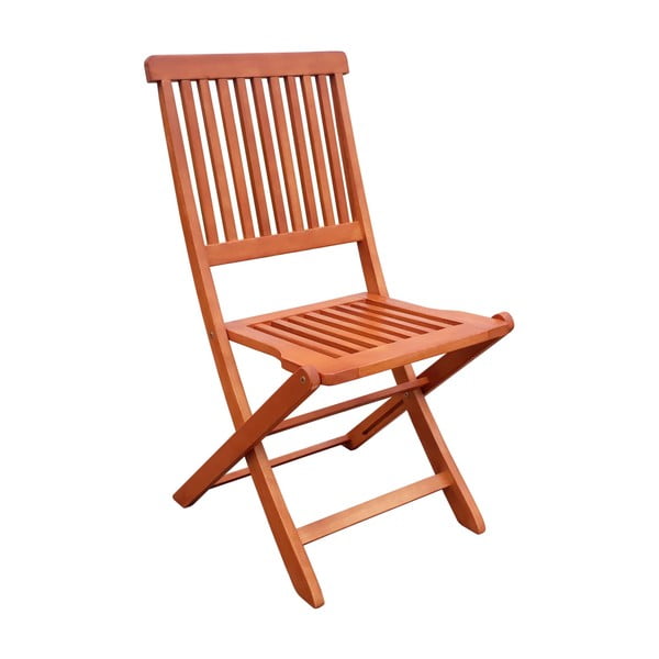 Brązowe drewniane krzesła ogrodowe zestaw 2 szt. Angwin – Garden Pleasure