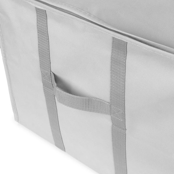 Tekstylny pojemnik do przechowywania ubrań próżniowy/usztywniany 56x42x33 cm Granit – Compactor-image-3