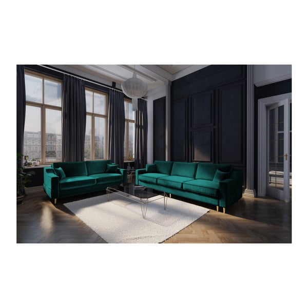 Zielona sofa 2-osobowa Mazzini Sofas Marigold-image-4