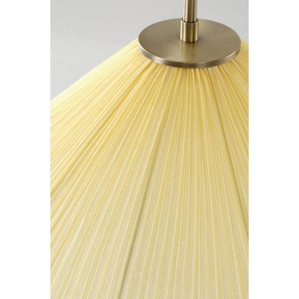 Żółta tekstylna lampa wisząca ø 50 cm Lunaria – Jotex-image-4