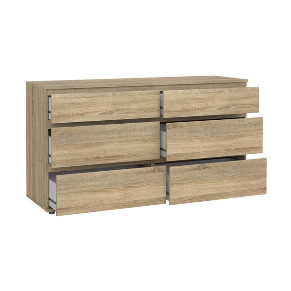 Niska komoda w dekorze dębu 153x84 cm Nova – Tvilum-image-3