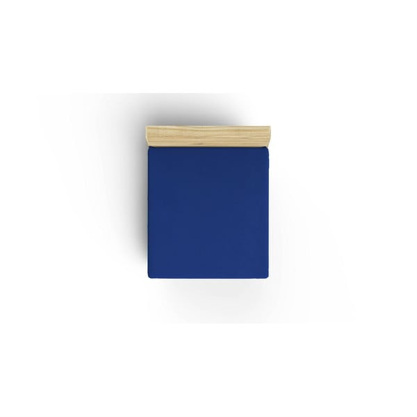Niebieske bawełniane prześcieradło z gumką 160x200 cm – Mijolnir