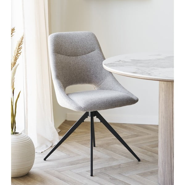 Beżowe tapicerowane krzesło Dokka – House Nordic-image-1