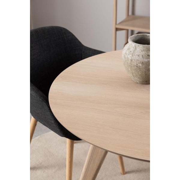 Okrągły stół z blatem w dekorze dębu ø 100 cm Townsville – Actona-image-1