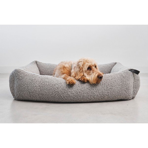 Szare legowisko dla psów z materiału bouclé 65x80 cm Senso Pebble S/M – MiaCara-image-2