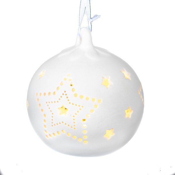 Porcelanowa bombka z LED Dakls
