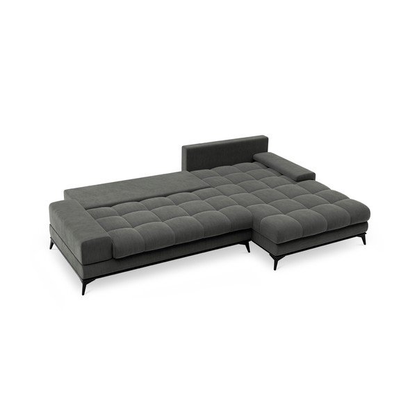 Ciemnoszary narożnik rozkładany Windsor & Co Sofas Deneb, prawy róg-image-4